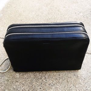 Genuine leather, silver details, worn once